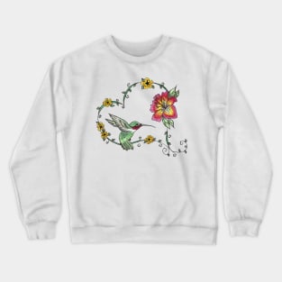 Hummingbird Heart Crewneck Sweatshirt